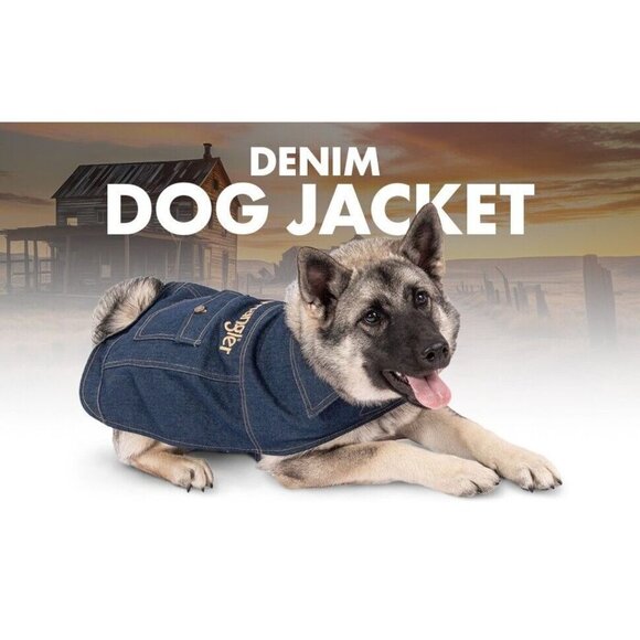 Wrangler S Pink Denim Gray Embroidered Logo & Trim Pocket Collar Doggy Jacket - Picture 4 of 4